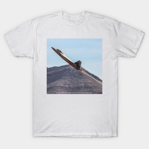 F-22 Raptor Afterburner Climb T-Shirt by acefox1